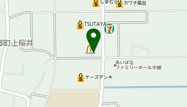 マクドナルド 北茨城中郷店の地図画像