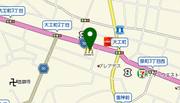 マクドナルド 50号水戸大工町店の地図画像