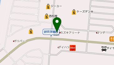 マクドナルド つくば研究学園店の地図画像