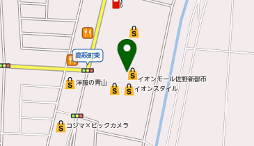 マクドナルド イオンモール佐野新都市店の地図画像