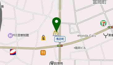 マクドナルド 佐野浅沼店の地図画像