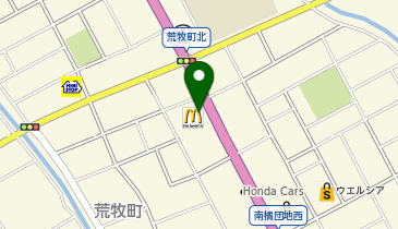 マクドナルド 前橋荒牧店の地図画像