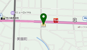 マクドナルド 館林店の地図画像