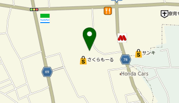 マクドナルド 大間々さくらもーる店の地図画像