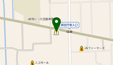 マクドナルド 新田町店の地図画像