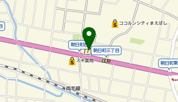 マクドナルド 50号前橋朝日町店の地図画像