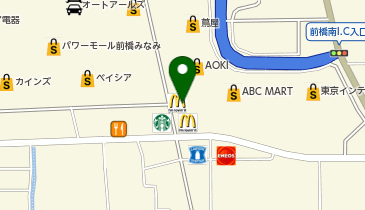 マクドナルド 前橋みなみパワーモール店の地図画像