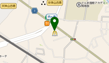 マクドナルド 太田内ケ島店の地図画像