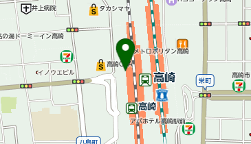 マクドナルド 高崎モントレー店の地図画像