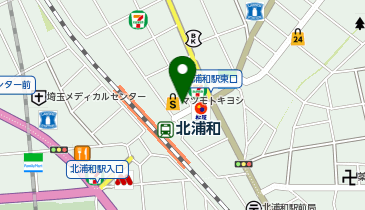 マクドナルド 北浦和店の地図画像