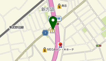 マクドナルド 16号春日部店の地図画像