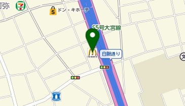 マクドナルド 大宮バイパス与野店の地図画像