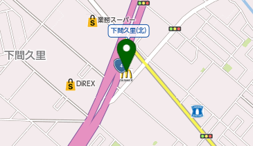 マクドナルド 4号線バイパス下間久里店の地図画像
