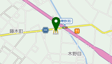 マクドナルド 川越木野目店の地図画像