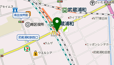 マクドナルド 武蔵浦和店の地図画像