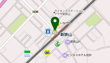 マクドナルド 西武新狭山駅前店の地図画像