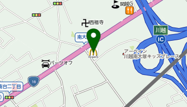 マクドナルド 川越インター店の地図画像