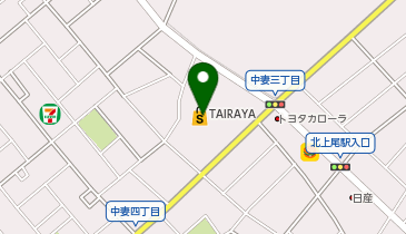 マクドナルド 上尾中妻TAIRAYA店の地図画像