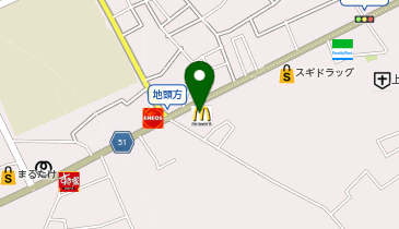 マクドナルド 上尾地頭方店の地図画像