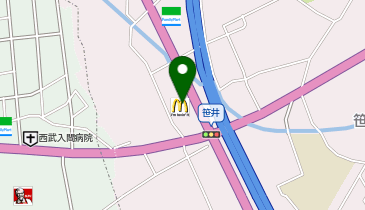 マクドナルド 299バイパス笹井店の地図画像
