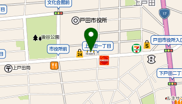 マクドナルド 戸田市役所南通り店の地図画像