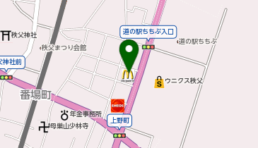 マクドナルド 140秩父店の地図画像