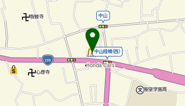 マクドナルド 299バイパス飯能店の地図画像