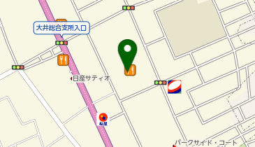 マクドナルド イオン大井店の地図画像