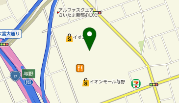 マクドナルド イオンモール与野店の地図画像