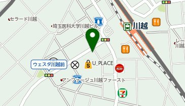 マクドナルド 川越U_PLACE店の地図画像