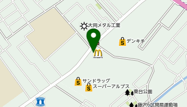 マクドナルド 入間安川通り店の地図画像