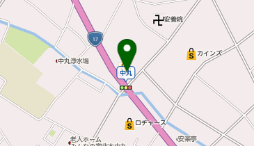 マクドナルド 17号北本中丸店の地図画像