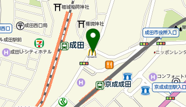 マクドナルド 成田駅前店の地図画像