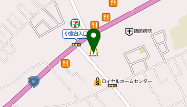 マクドナルド 51号若松町店の地図画像