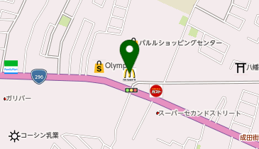 マクドナルド 296八千代パルル店の地図画像