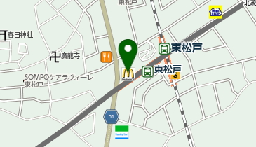 マクドナルド 東松戸駅前店の地図画像