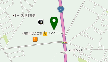 マクドナルド 長沼ワンズモール店の地図画像