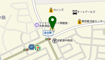 マクドナルド 木更津金田店の地図画像
