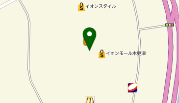 マクドナルド イオンモール木更津店の地図画像