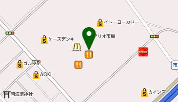 マクドナルド アリオ市原店の地図画像