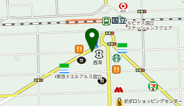 マクドナルド 国立店の地図画像