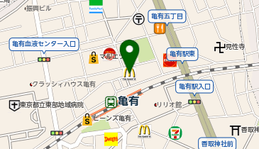 マクドナルド 亀有北口店の地図画像
