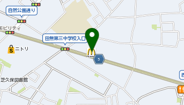 マクドナルド 新青梅田無店の地図画像