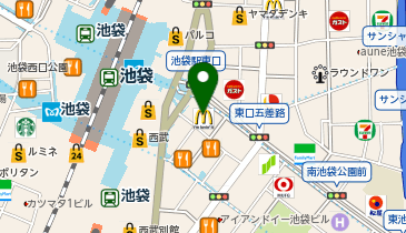 マクドナルド 池袋東口店の地図画像