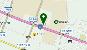 マクドナルド 20号調布店の地図画像