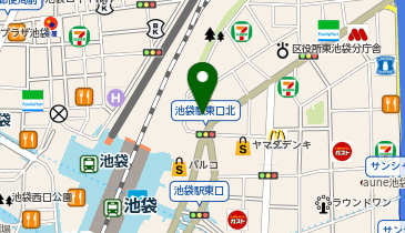 マクドナルド 池袋北口店の地図画像