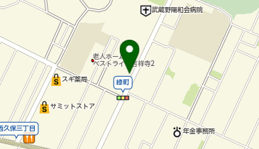 マクドナルド グリーンパーク店の地図画像