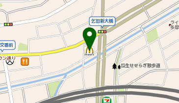 マクドナルド 多摩ニュータウン通り店の地図画像