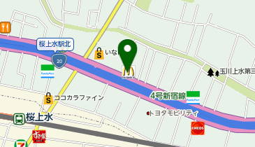 マクドナルド 20号桜上水店の地図画像