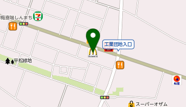 マクドナルド 青梅街道新町店の地図画像